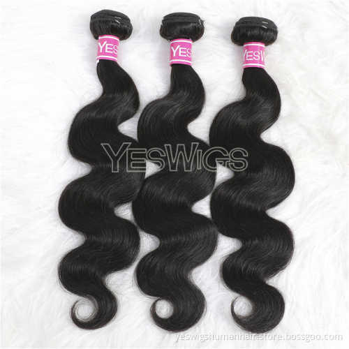 Real Human Hair Vendor Body Wave Peruvian Mink Human Hair Bundle Extension Wholesale Peruvian Body Wave Human Hair Weave Bundles